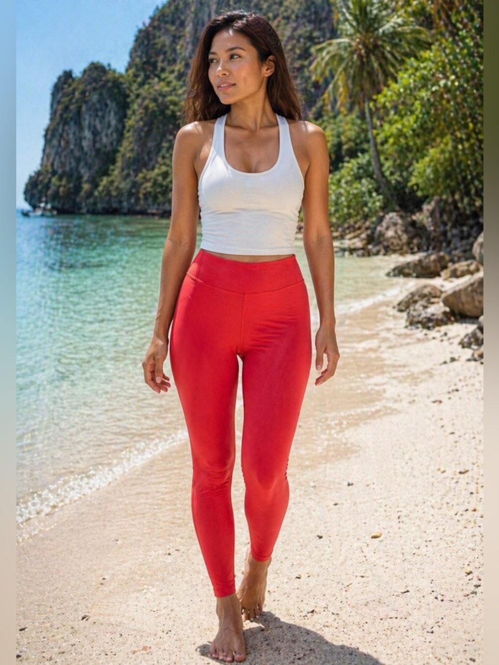🍋 LULULEMON Leggings - Rust Orange/Red (🍋